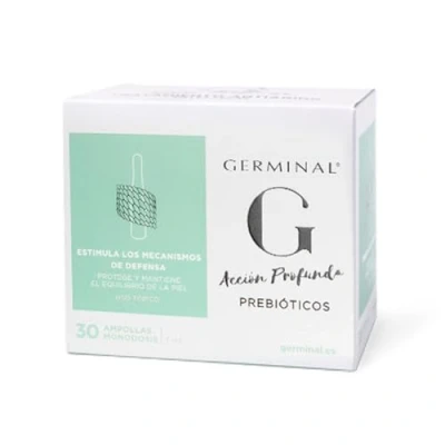 Imagen de Germinal Sérum Facial Antiedad con Prebióticos Absorción Rápida Acción Profunda Pieles Sensibles Ampollas Faciales Reduce la Irritación Hidratante 30 de 1,5 ml