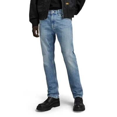 Imagen de G STAR Para Hombre Mosa Straight Jeans, Azul (Sun Faded Amparo Blue D23692 D498 G344), 34W / 34L
