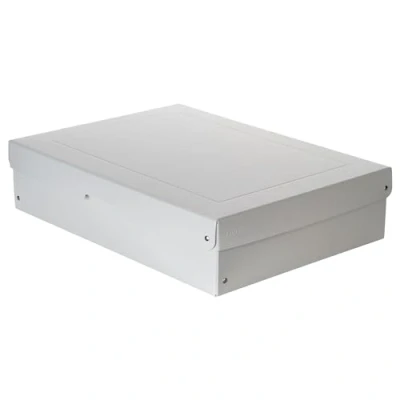 Imagen de FALKEN Original PureBox Pro Made in Germany. 100 mm de alto, DIN A3, ISO 9706, 16245 A. Caja almacenamiento con tapa, sin ácidos, resistente al envejecimiento, adecuada para archivar