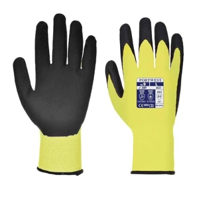 Imagen de Portwest Guante Anti Corte, Con Pu, Vis Tex, Tamaño: L, Color: Amarillo/Negro, A625Y8RL