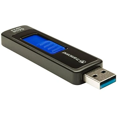 Imagen de Transcend JetFlash 760 Memoria USB 3.0 de 64 GB sin Tapa, Negro