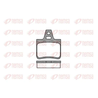Imagen de REMSA 0102.10 Juego de pastillas freno Eje trasero CITROËN: Xantia Hatchback, Familiar, XM II Hatchback