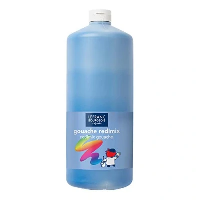 Imagen de Lefranc Bourgeois GOUACHE LIQUIDA, Color azul primario, 2L (188047)