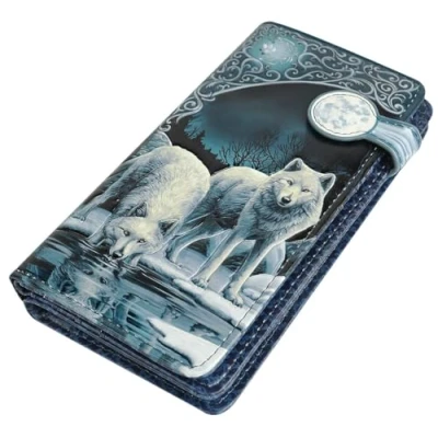 Imagen de Nemesis Now Warriors of Winter Lisa Parker Monedero en Relieve (19 cm, PU, 18,5 cm), Color Azul