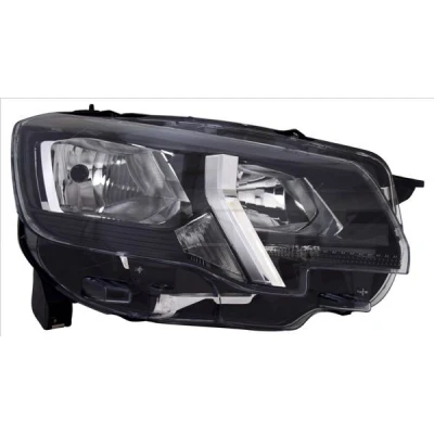 Imagen de TYC 20 17742 05 2 Faros izquierda H7/H1, W21/5W con luz diurna para circulación por la derecha electromotor PEUGEOT: Partner III Furgón