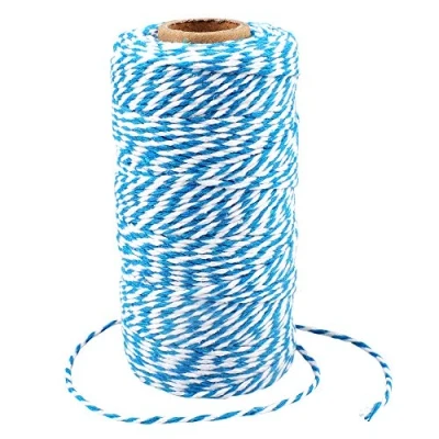 Imagen de G2PLUS 100M Cuerda de Algodón para Envolver Regalos Manualidades Jardinería,Envolver Regalos,Hornear