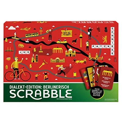 Imagen de Mattel Games GPW45 Scrabble Dialekt Edition Berlín, Juego de Mesa, Familiar
