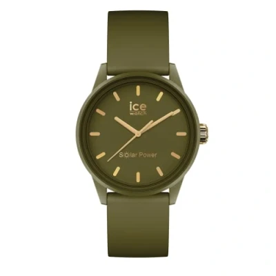 Imagen de ICE Watch solar power Khaki Reloj verde para Mujer con Correa de silicona 020655 (Small)
