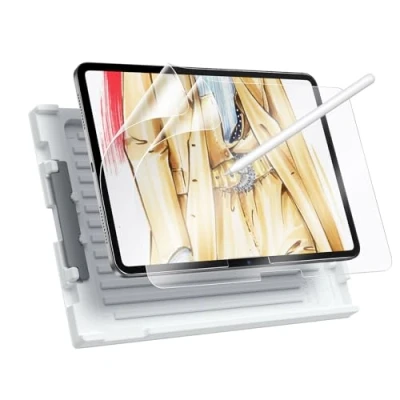 Imagen de ESR 2 Piezas Protector Pantalla para iPad Air 11&quot; M3/M2 (7.ª/6.ª Gen, 2025/2024), Protectores Efecto Papel, Escribe y Dibuja Como en Protección Arañazos, Bandeja Instalación, Fino, Responsivo