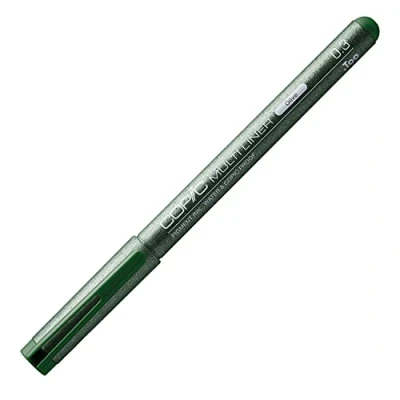 Imagen de COPIC Multiliner 0.3 mm, Oliva, Rotulador fino con punta fina y tinta pigmentada resistente al agua