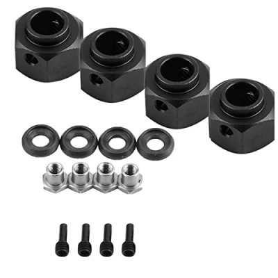 Imagen de Dilwe Adaptador RC Widen, Metal 9mm Juego de Ensanchamiento Ruedas para TRAXXAS TRX 4 D90 SCX10 1/10 Coche (Negro)
