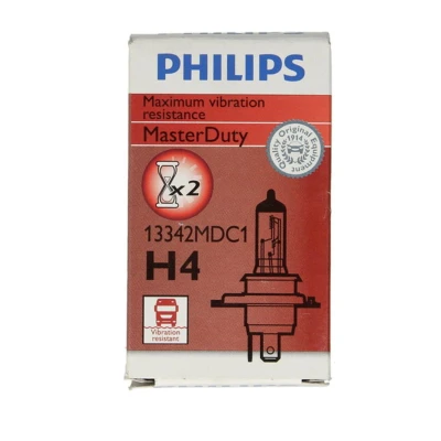 Imagen de PHILIPS 13342MDC1 Lámpara, faro de carretera H4 24V 75/70W Halógena MAN: TGA, MERCEDES BENZ: T2/LN1 Camión plataforma/Chasis, SCANIA: P,G,R
