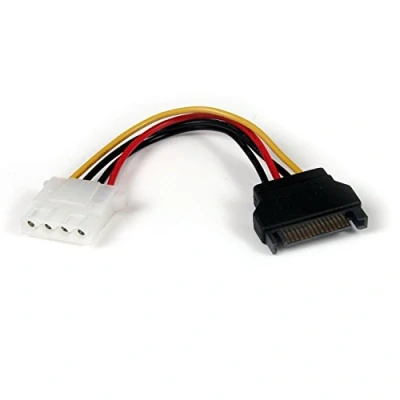Imagen de StarTech.com Cable de Alimentación 15cm Adaptador Molex LP4 a SATA Hembra Macho Conversor