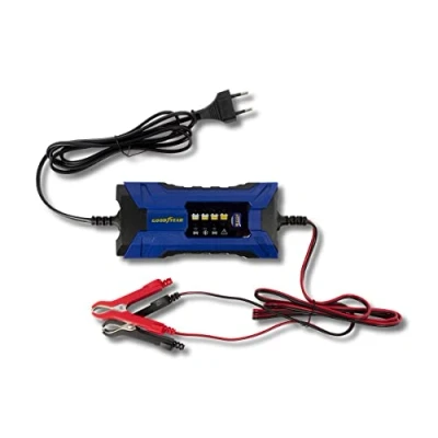 Imagen de Goodyear Cargador de Batería Inteligente Evo 2.0 Amp 6 12V para Baterías STD, AGM, GEL &amp; LiFePO4. 3 60Ah Capacidad