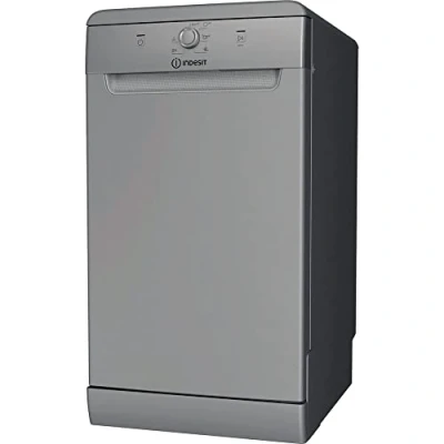 Imagen de Indesit DSFE 1B10 S lavavajilla Independiente 10 cubiertos A+ Lavavajillas (Independiente, Plata, Estrecho (45 cm), Botones, Giratorio, 1,3 m)