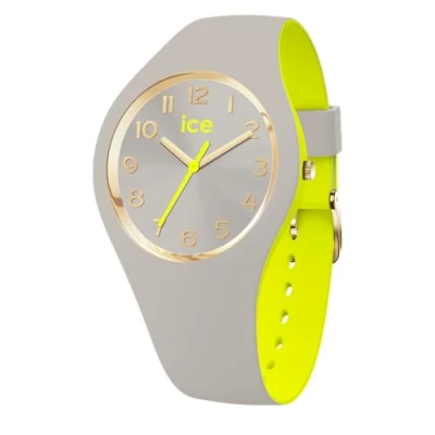 Imagen de ICE WATCH duo chic Grey lime Reloj gris para Mujer con Correa de silicona 023279 (Small)
