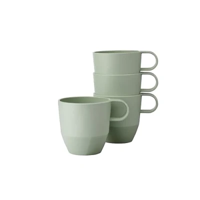 Imagen de Mepal Taza Silueta 4 piezas de té y café Apta para lavavajillas microondas Vajilla 300 ml Nordic sage