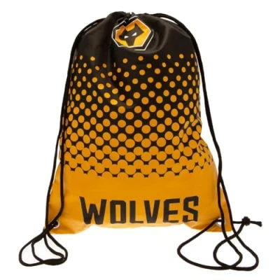 Imagen de Wolverhampton Wanderers FC Fade Bolsa de gimnasio, Naranja Negro