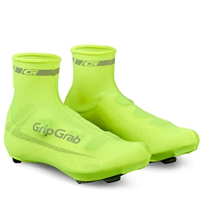 Imagen de GripGrab Cubrezapatillas RaceAero Lightweight Ciclismo de Carretera Contrarreloj Aero Ligeros Transpirables para Verano Cubrebotas, Adultos Unisex, Amarillo Neón, Talla única