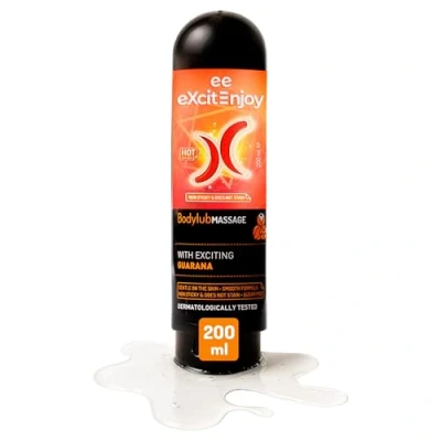 Imagen de Excite Lubricante íntimo y gel de masaje efecto calor 2 en 1 con Guaraná. Vegano Dermatológicamente Testado, 200ml