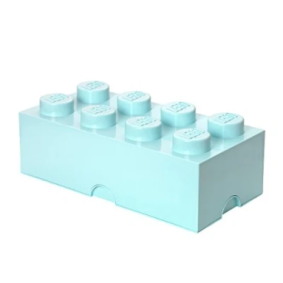 Imagen de Lego 40031747 Ladrillo de almacenamiento 8 espigas, caja almacenaje apilable, 12 l, Verde menta, sólido, color, one size (40041742)