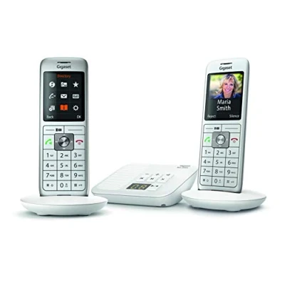 Imagen de Gigaset CL660A Analog/DECT telephone Gris Identificador de llamadas Teléfono (Analog/DECT telephone, Terminal inalámbrico, Altavoz, 400 entradas, llamadas, Gris), [Versión francesa]