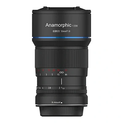 Imagen de SIRUI 50mm f1.8 Anamorphic Cinema Cine Objetivo Lens Lenses Lente 1.33x (X Mount) APS C