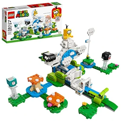 Imagen de LEGO Super Mario Lakitu Sky World Expansion Set 71389 Building Kit; Collectible Toy Playset for Kids; New 2021 (484 Pieces)