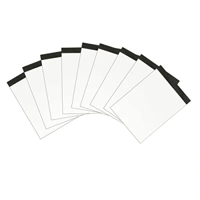 Imagen de Landre 100050639 Bloc de notas sin tapa (DIN A6, 50 hojas, en blanco, microperforado, 60 g/m², 10 unidades), acabado grisáceo