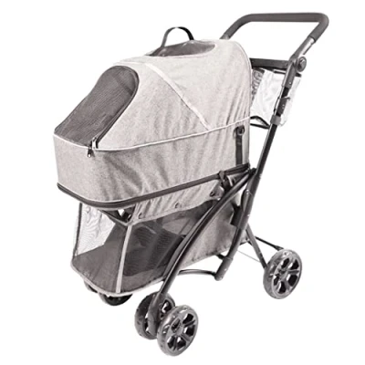 Imagen de Duvo+ Pet Buggy Deluxe Grijs 79x46x99cm