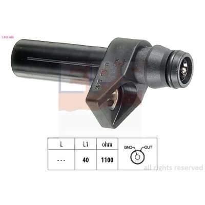 Imagen de EPS 1.953.483 Sensor de Cigueñal Made in Italy OE Equivalent MERCEDES BENZ: SL Cabrio, Clase C Berlina, W124 Coupé