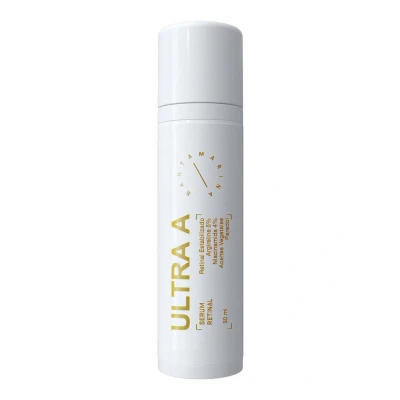 Imagen de Santamarina Cosmetics Serum Facial Retinol ULTRA A Crema de Noche Cara y Cuello Antiarrugas, Minimiza imperfecciones e Hidrata Niacinamida, Retinaldehído, Argireline 30 ml