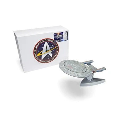 Imagen de Corgi CC96611 Star Trek, USS Enterprise NCC 1701 D (La próxima generación), Licencia de película TV y Modelo Coleccionable Fundido a presión para Eventos, Color