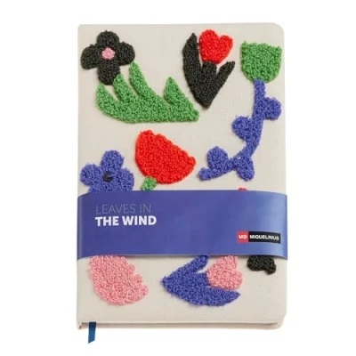 Imagen de Miquelrius Cuaderno de notas A5 (148 x 210 mm), con 80 hojas lisas g/m², Papel blanco, liso tapa cartón forrado en tela y bordado toalla, Papelería bonita
