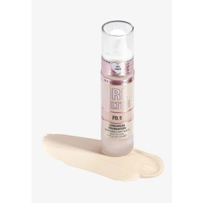 Imagen de Makeup Revolution, IRL Filter Longwear Foundation, Medium to Full Coverage, F0.1, 23ml