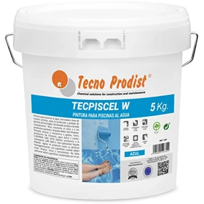 Imagen de Tecno Prodist TECPISCEL W PINTURA PISCINAS AL AGUA (5KG) Alta resistencia y durabilidad Gran cubrición, flexibilidad, adherencia Fácil Aplicación