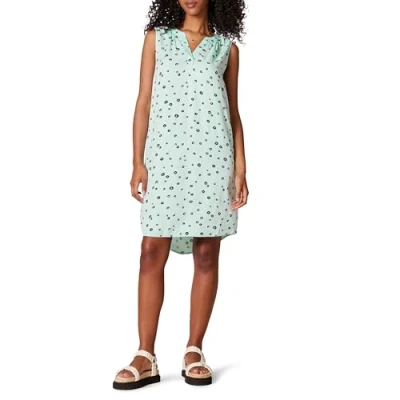 Imagen de Amazon Essentials Vestido Recto Tejido sin Mangas Mujer, Azul Agua Amapola, XXL