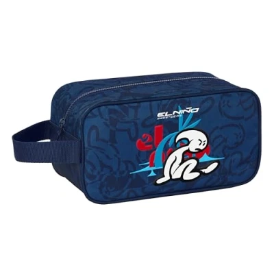 Imagen de Safta EL NIÑO Paradise Zapatillero Mediano, Multiusos, Portatodo, Deporte, Extraescolares, Fútbol, Cómodo y Versátil, 29x14x15 cm, Color Azul Marino