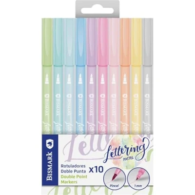 Imagen de Rotuladores de doble punta en colores pastel, caja 10 unidades