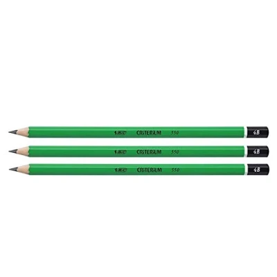 Imagen de BIC Lote de 3 lápices grafito Hexagonal Criterium 550 4B