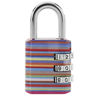 Imagen de Master Lock 1509EURDAST Candado con Combinación Diseños Estampados, Multicolor, 30 mm