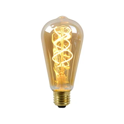 Imagen de Lucide ST64 TWILIGHT SENSOR Lámpara de filamento Fuera Ø 6,4 cm LED E27 1x4W 2200K Ámbar