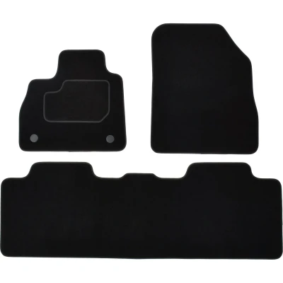 Imagen de MAMMOOTH A041 RNT186 PRM 01 Juego de alfombrillas suelo textil delante y detrás 3 negro Adaptado RENAULT: Espace 5