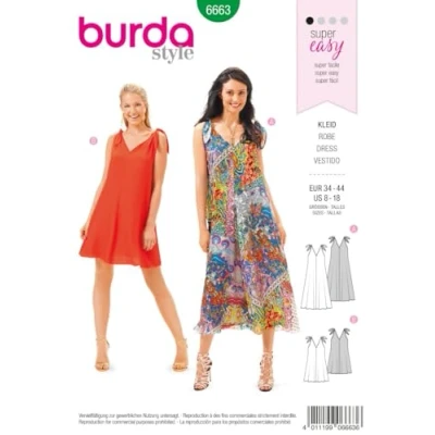 Imagen de Burda Patrón 6663 Vestido