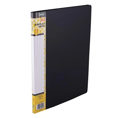 Imagen de D.RECT Juego de 10 Carpetas Polipropileno alta Transparencia Etiqueta Contenido la Columna Vertebral A4 Color : Negro