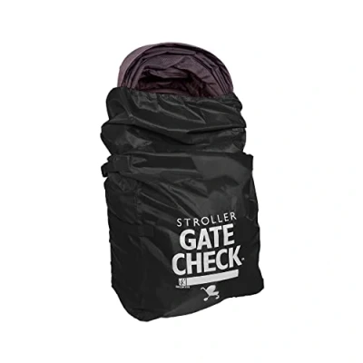 Imagen de J.L. Childress Gate Check Bag Bolsa para Cochecito estándar y Doble, de Viaje aérea, Color Negro, Black, Compacto
