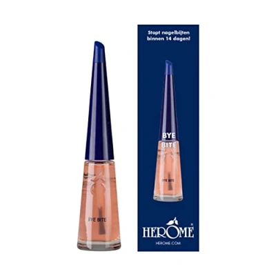 Imagen de Herome Esmalte Amargo Bye Bite 10ml Uñas Mordidas, para y Cutículas, Tratamiento Dejar de Morderse las Uñas, apto Niños Adultos