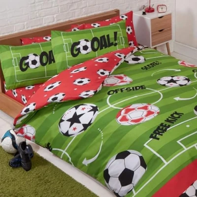 Imagen de Juego de Funda edredón Doble y Almohada, diseño fútbol