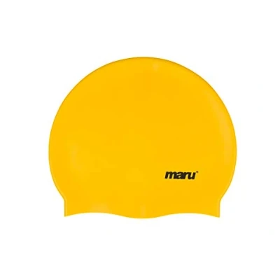 Imagen de Maru A0840 Gorro de Natacion, Adultos Unisex, Yellow, Un tamaño