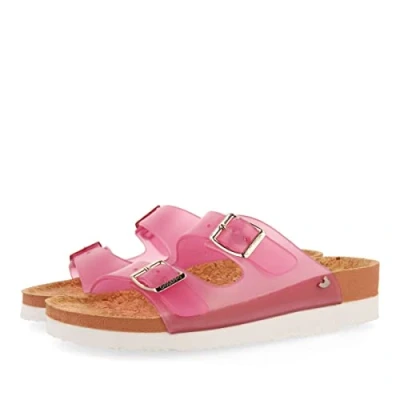 Imagen de GIOSEPPO Chanclas Fucsia Transparente Tipo Bio con Hebillas para Mujer acalaca